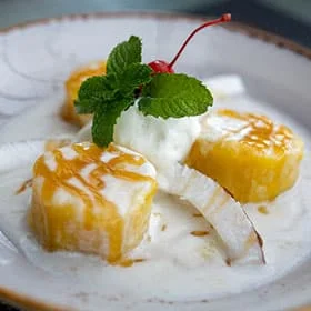 A delicious food in the plate