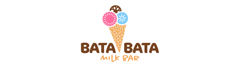 A bata-bata milk bar logo
