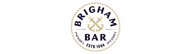 A Brigham bar logo with an anchor icon